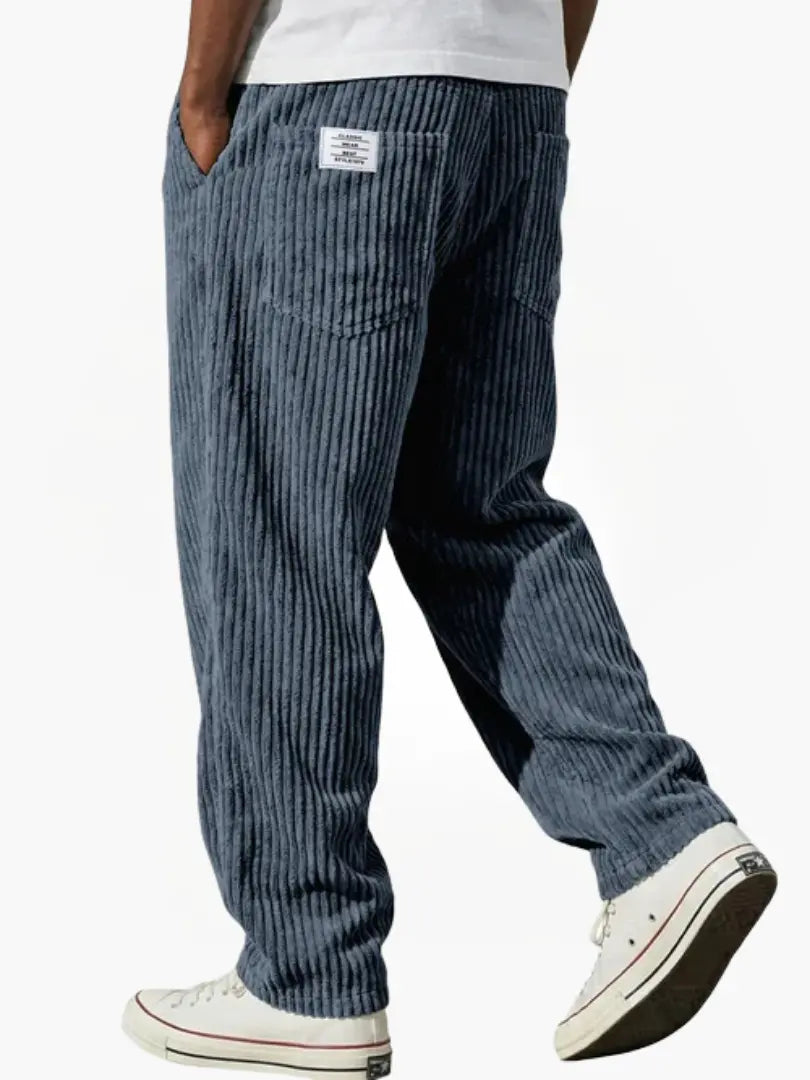 Cazel | Pantalon en velours côtelé à taille élastique pour homme