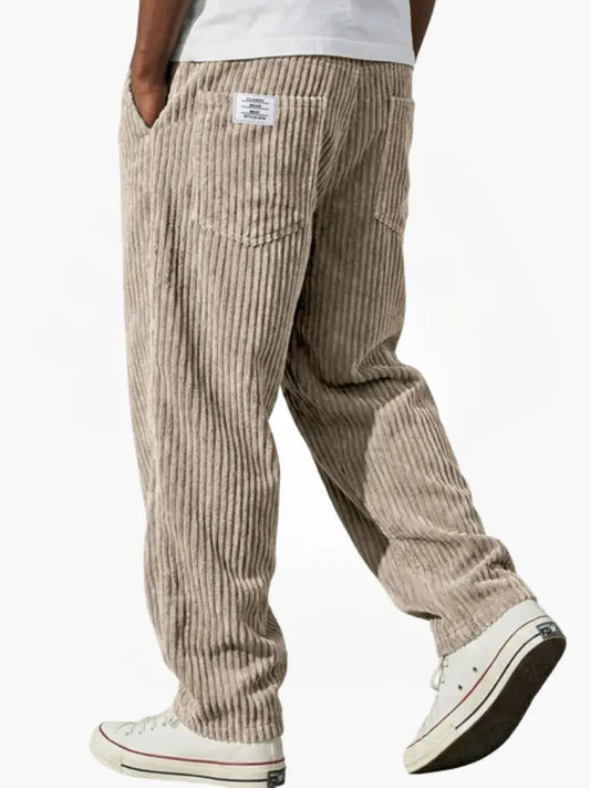 Cazel | Pantalon en velours côtelé à taille élastique pour homme