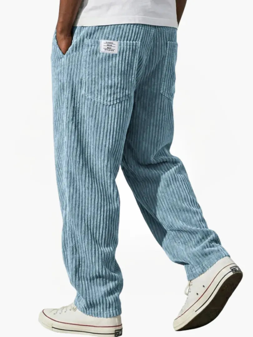 Cazel | Pantalon en velours côtelé à taille élastique pour homme