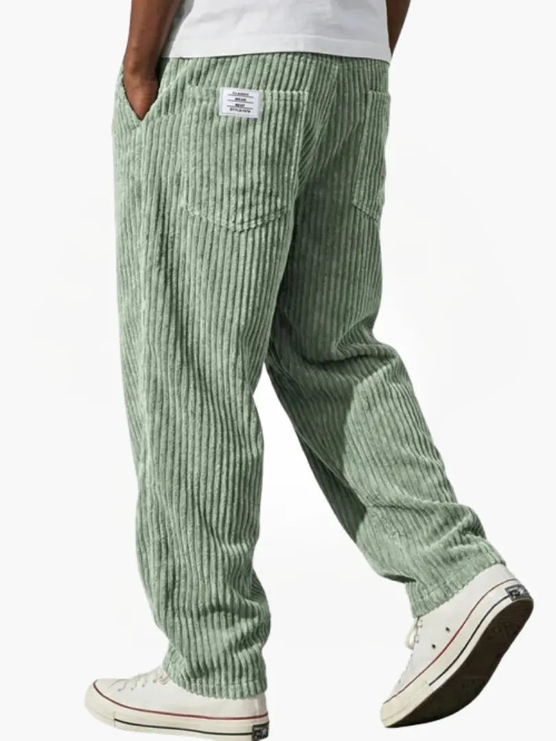Cazel | Pantalon en velours côtelé à taille élastique pour homme