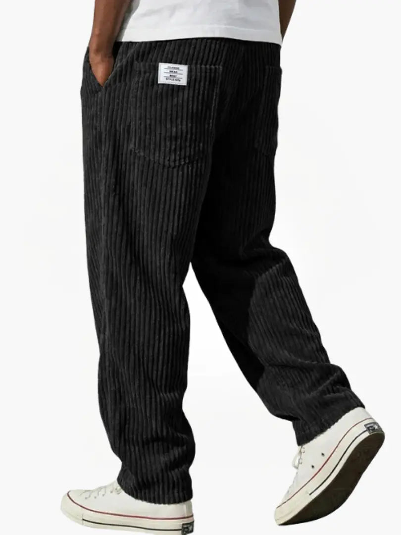 Cazel | Pantalon en velours côtelé à taille élastique pour homme