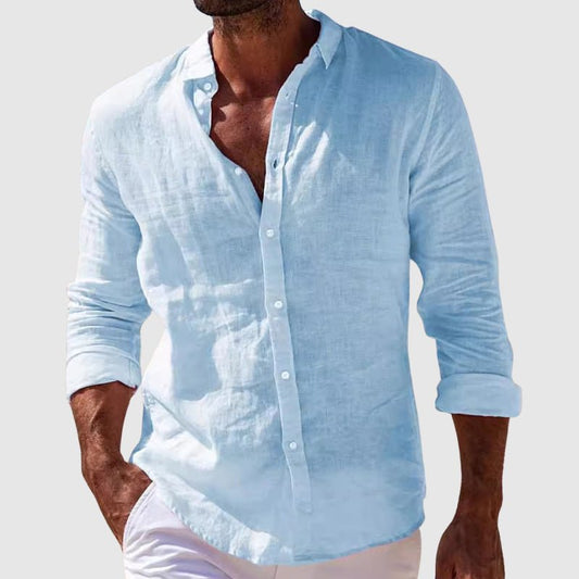 Cazel | Chemise élégante en lin au style côtier