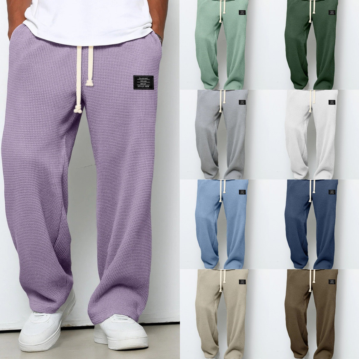 Cazel | Pantalon ample à motif gaufré nid d'abeille