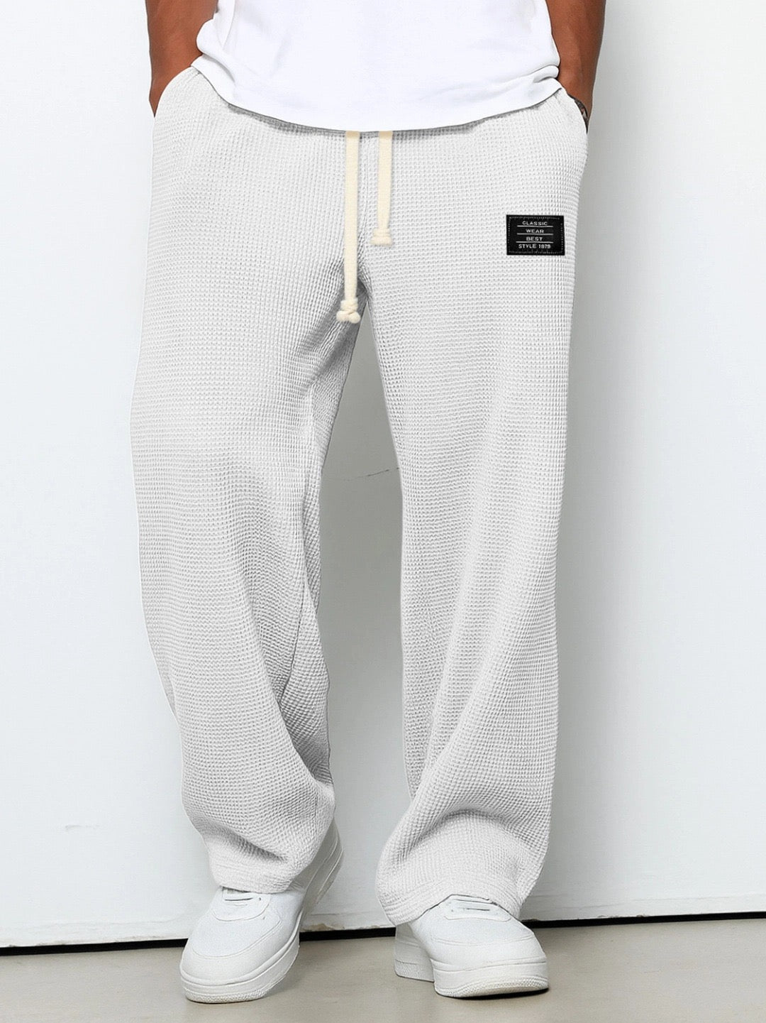 Cazel | Pantalon ample à motif gaufré nid d'abeille