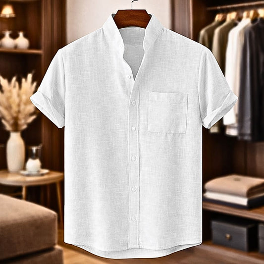 Cazel | Chemise en lin à manches courtes