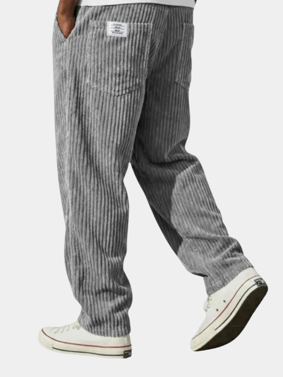 Cazel | Pantalon en velours côtelé à taille élastique pour homme